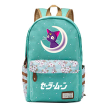 Anime Beauty Girl Warrior Student School Bag Fragmented Flower Boy's And Girl's Leisure Backpack