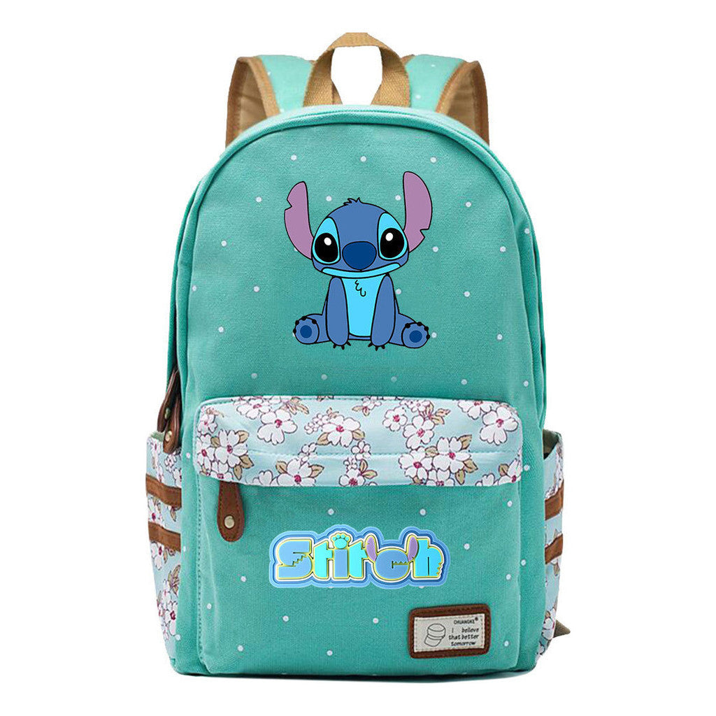 Interstellar Baby Stitch Printed Youth Student Backpack Casual Backpack