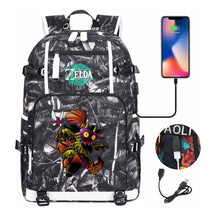 Printed Backpack For Men And Women With Large Capacity Leisure Travel Backpack