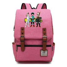 Animation My Hero College Prints Schoolbags For Young Students And Classic Backpacks With Belt Buckles For Men And Women.