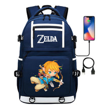 Legend Of Zelda Printed Usb Youth Student Backpack Men's And Women's Backpack Leisure Travel Bag