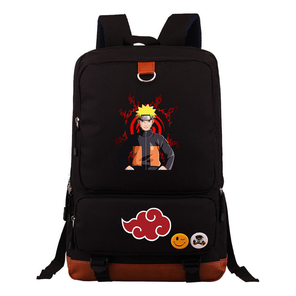 Cartoon Day Marvel Naruto Uchibo Youth Student School Bag Large Capacity Travel Bag Men's And Women's Backpack