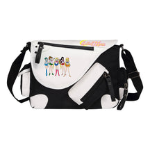 Beauty Girl Warrior Printed Youth Student School Bag Canvas Single Shoulder Bag Men's And Women's Casual Straddle Backpack