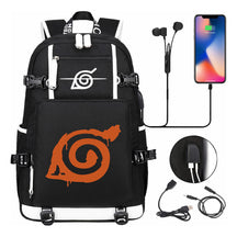 Naruto Usb Large Capacity Youth Student Backpack For Men And Women's Leisure Travel Backpack