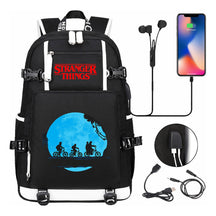 Strange Story Printed Usb Youth Student Backpack For Men And Women's Leisure Travel Backpack