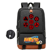 Naruto Printed Usb Student Backpack For Men And Women's Leisure Travel Backpack