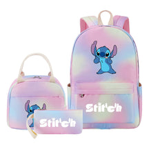 Interstellar Baby Stitch Youth Student Girls School Bag Lunch Bag Three Piece Set Backpack Set