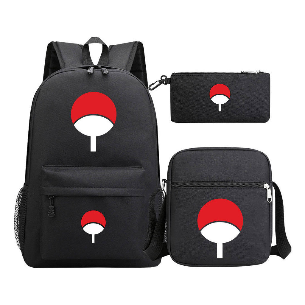 Naruto Starry Sky Youth School Bag Three Piece Set For Boys And Girls Backpack Set
