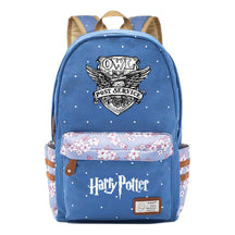 School Of Witchcraft And Wizardry Youth Student Backpack, Floral Canvas, Female Backpack