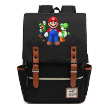 Super Mario Youth Student backpack USB casual backpack
