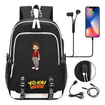 Anime Monster Watch Student School Bag Usb Men's And Women's Leisure Backpack