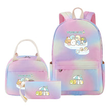 Corner Biology Student School Bag Lunch Bag Three Piece Set Backpack Set