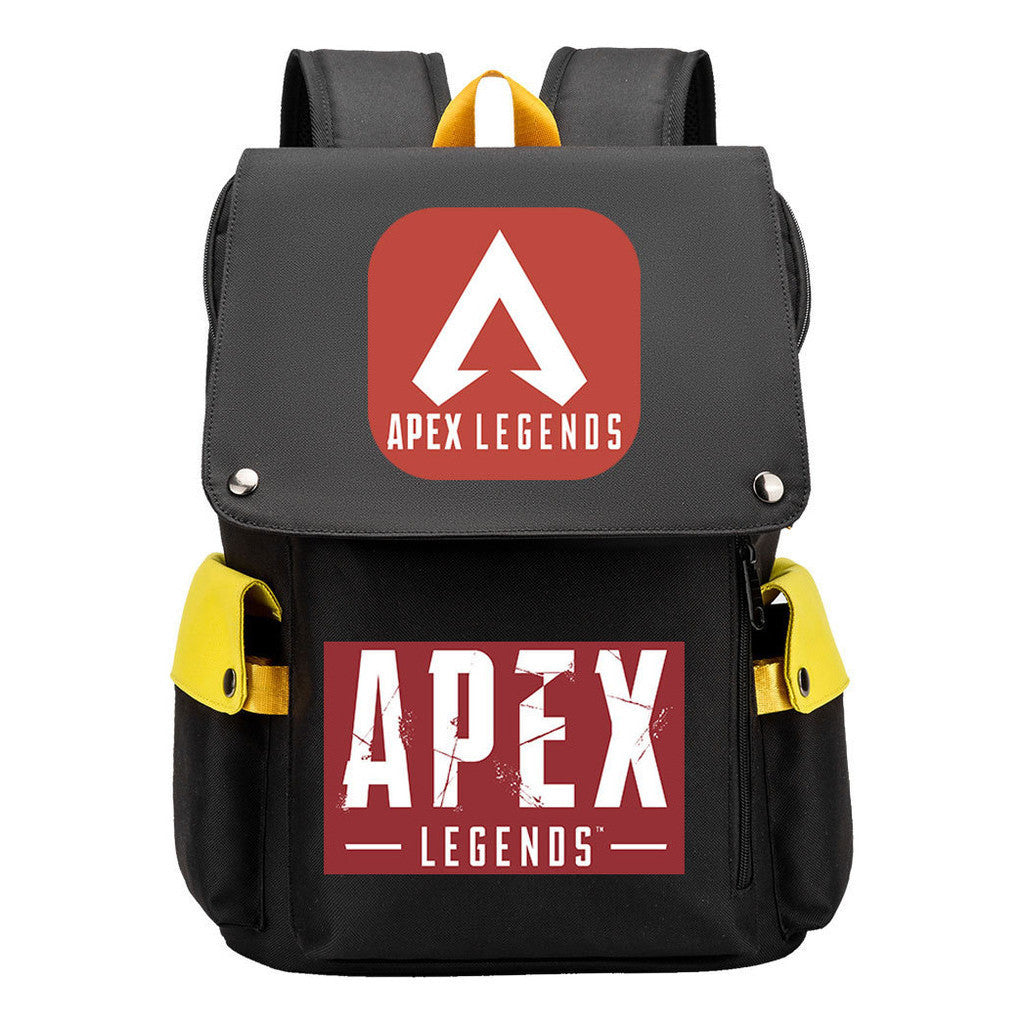 Apex Hero Print Usb Charging Cap Headpiece Student Backpack Leisure Backpack