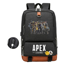 Apex Hero Print Usb Youth School Bag Leisure Travel Backpack