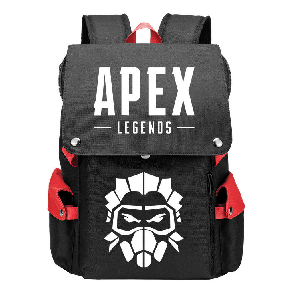 Apex Hero Print Usb Charging Head Youth School Bag Casual Backpack