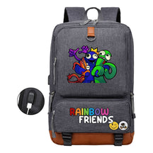 Rainbow Friend Usb Youth School Bag Leisure Travel Backpack