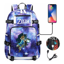 Legend Of Zelda Printed Youth Student Backpack For Men And Women With Large Capacity Leisure Travel Backpack
