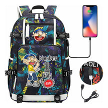 Printed Youth Student Backpack, Backpack, Leisure Travel Backpack