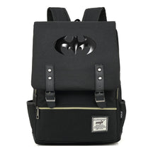 Superhero Batman Print Student Backpack Casual Belt Buckle Classic Backpack