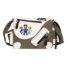 Super Mario Youth Student School Bag Canvas Shoulder Bag Casual Straddle Backpack