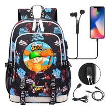 Printed Youth School Bag Usb Casual Backpack Travel Backpack