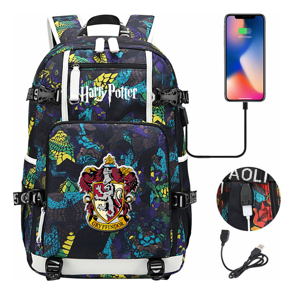Magic School Usb Youth Student Backpack For Men And Women Leisure Travel Backpack