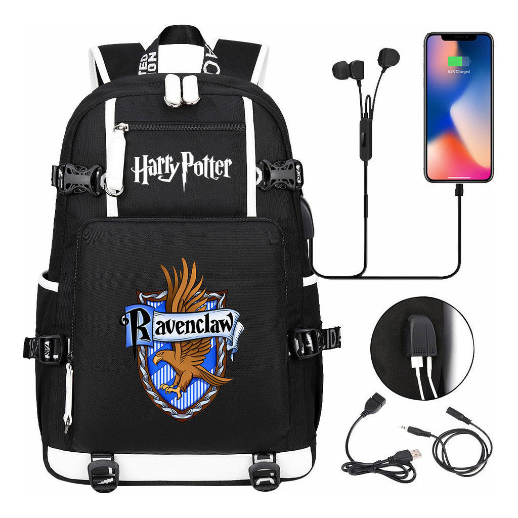 Academy Of Magic Usb Teen Student School Bag Men's And Women's Travel Backpack