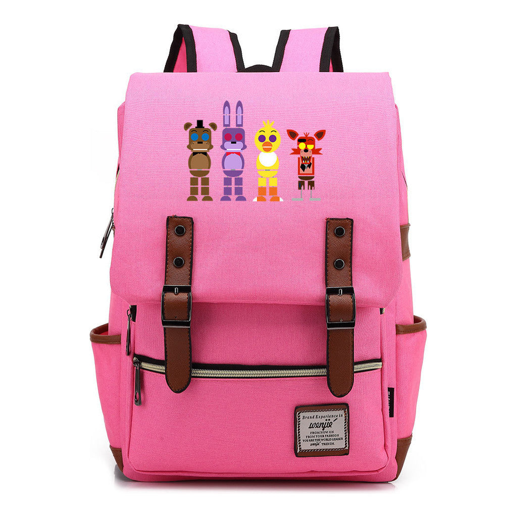 Toy Bear Game Printed Youth Student School Bag Casual Classic Backpack