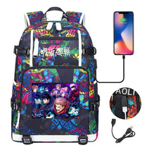 Printed Usb Youth Student Backpack Men And Women's Leisure Large Capacity Travel Backpack