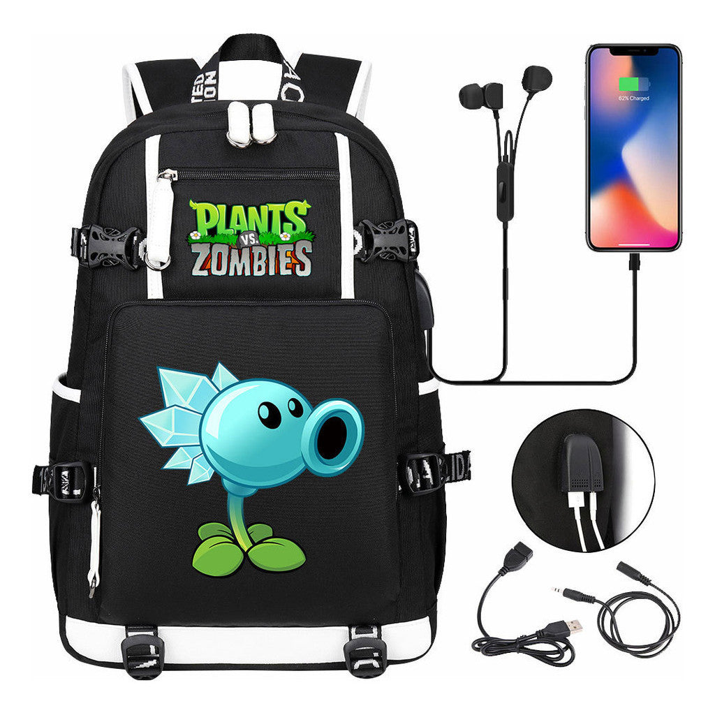 Game Battle Printed Usb Youth Student Backpack For Men And Women's Leisure Travel Backpack