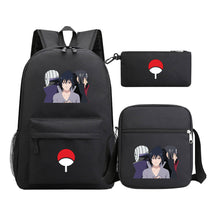 Anime Naruto Starry Sky Youth School Bag Three Piece Set For Men And Women Backpack Set