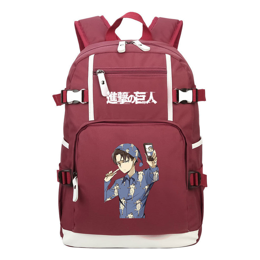 Giant Soldier Captain Alan Of Anime Attack Student Backpacks, Men's And Women's Backpacks, Leisure Travel Backpacks, Backpacks
