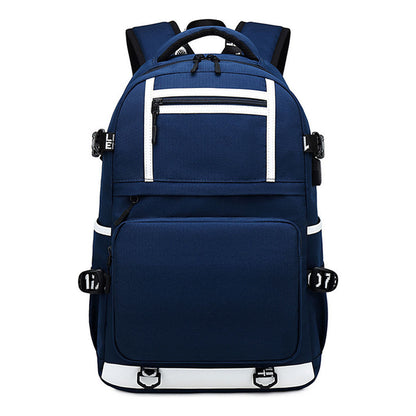 Fashion Printed Usb Youth Student Backpack For Men And Women, Backpack For Leisure Travel Bag