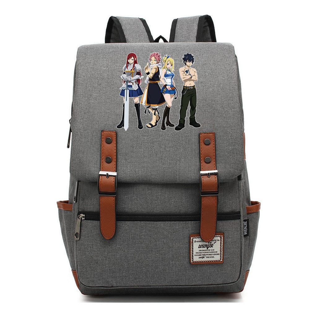 Printed Schoolbags Young Students And Classic Backpacks With Belt Buckles Men And Women.