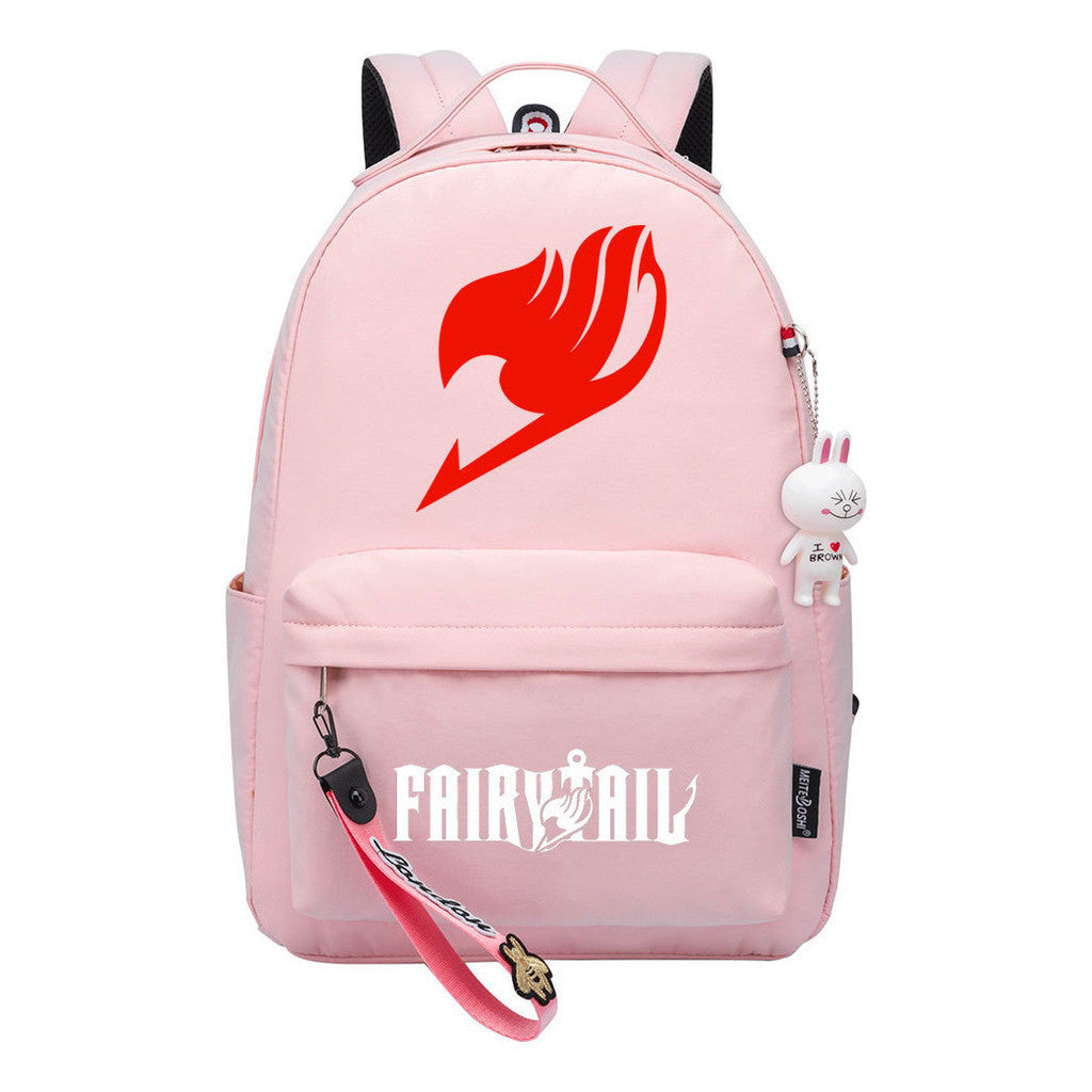 Printed Teenage Student Backpack Men And Women, Casual Bag Girls Backpack