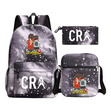 Football Star Cristiano Ronaldo Printed Youth Student Backpack 3pcs/Set Backpacks