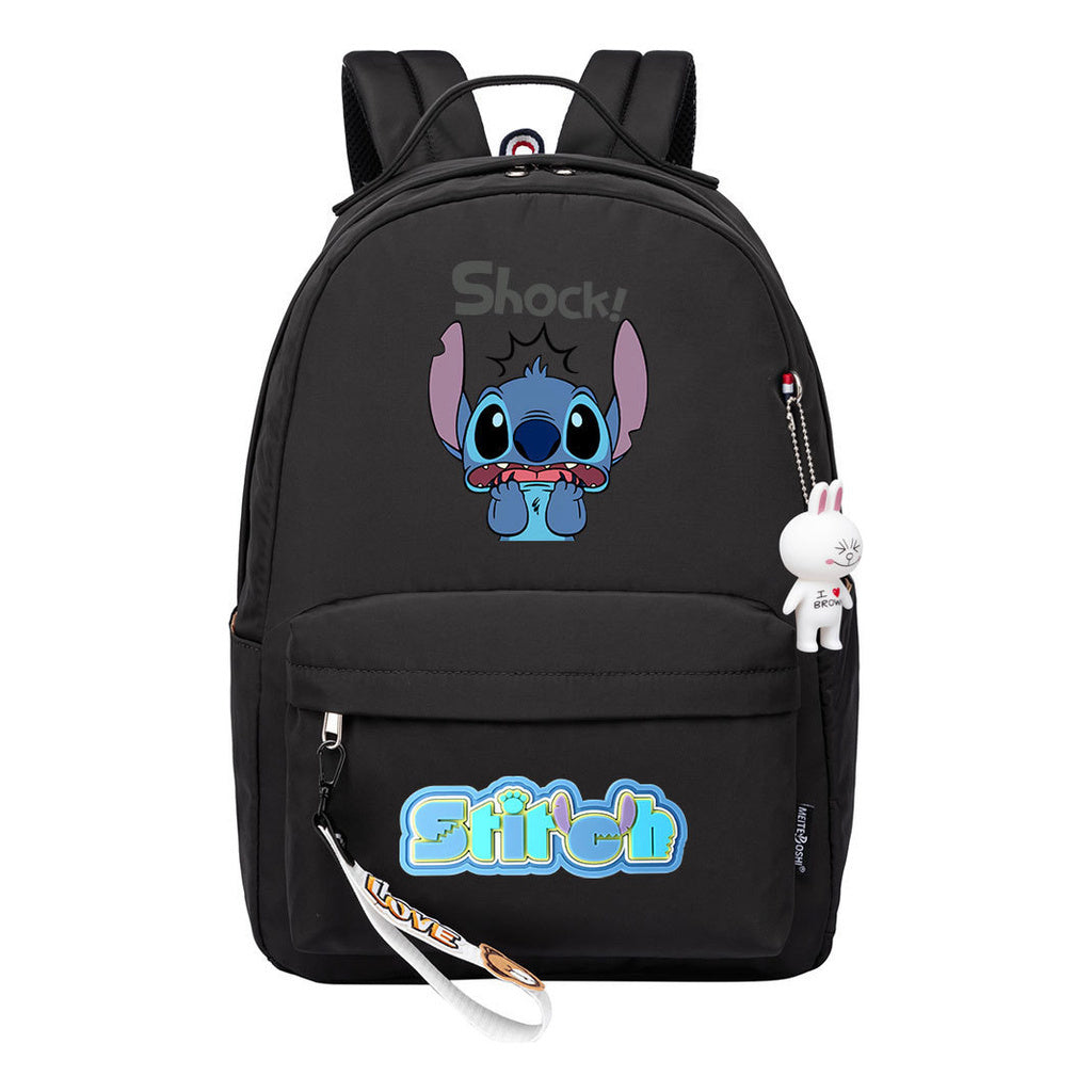 Interstellar Baby Stitch Printed Youth Student School Bag For Men And Women Leisure Travel Bag For Women Backpack