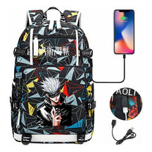 Printed Usb Youth Student Backpack Leisure Large Capacity Travel Backpack