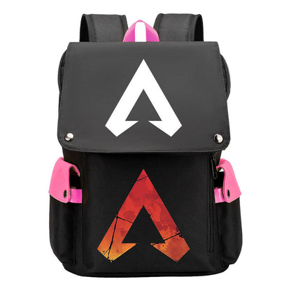 Apex Hero Print Usb Charging Head Youth School Bag Casual Backpack
