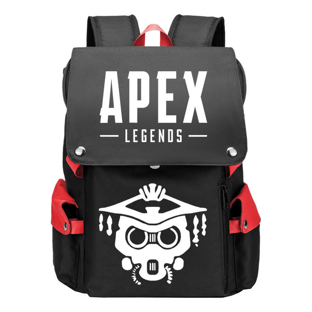 Apex Hero Print Usb Charging Head Youth School Bag Casual Backpack