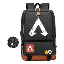 Apex Hero Print Usb Youth School Bag Travel Backpack