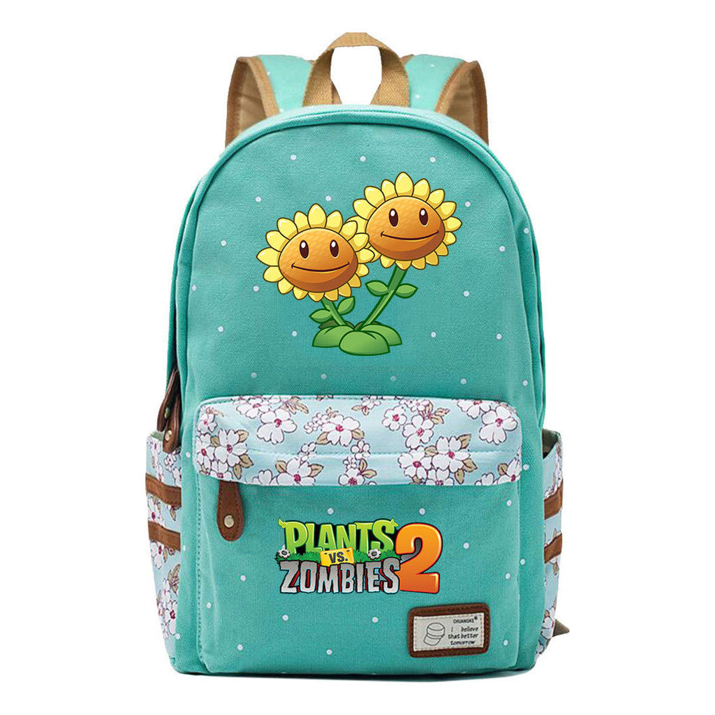 Game Plants Battle Printed Teenage Girl Student Backpack For Men And Women's Leisure Backpack