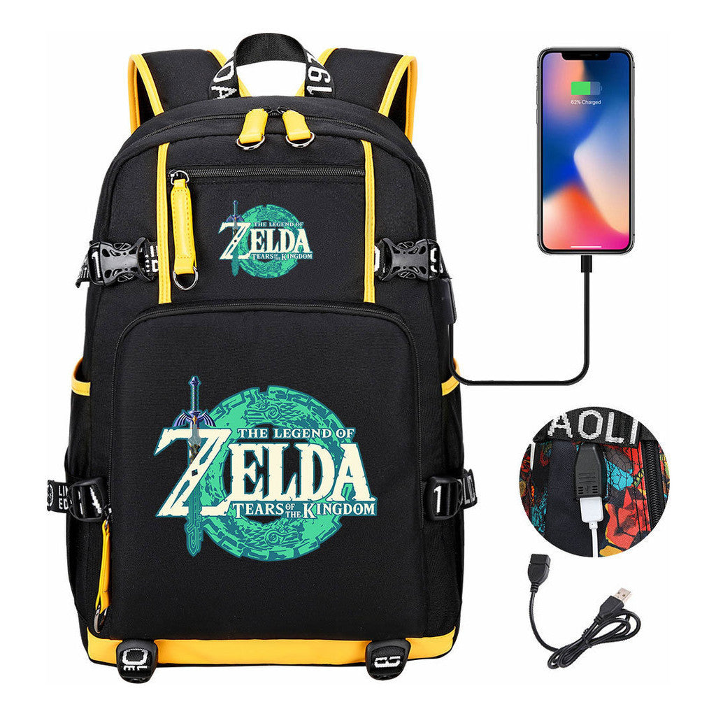 Printed Teenage Student Backpack For Men And Women's Leisure Travel Backpack