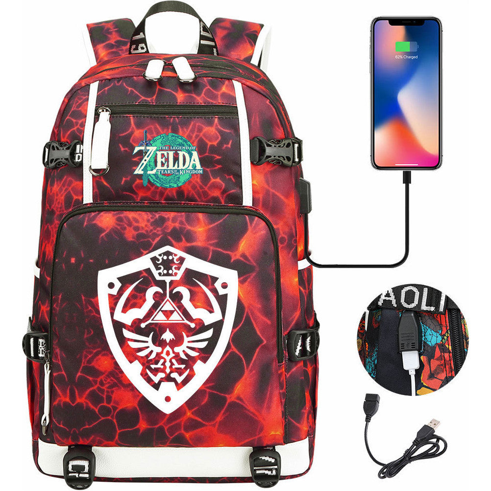 Printed Teenage Student Backpack For Men And Women's Leisure Travel Backpack