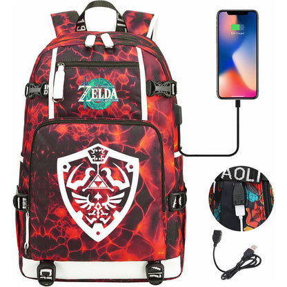 Printed Teenage Student Backpack For Men And Women's Leisure Travel Backpack