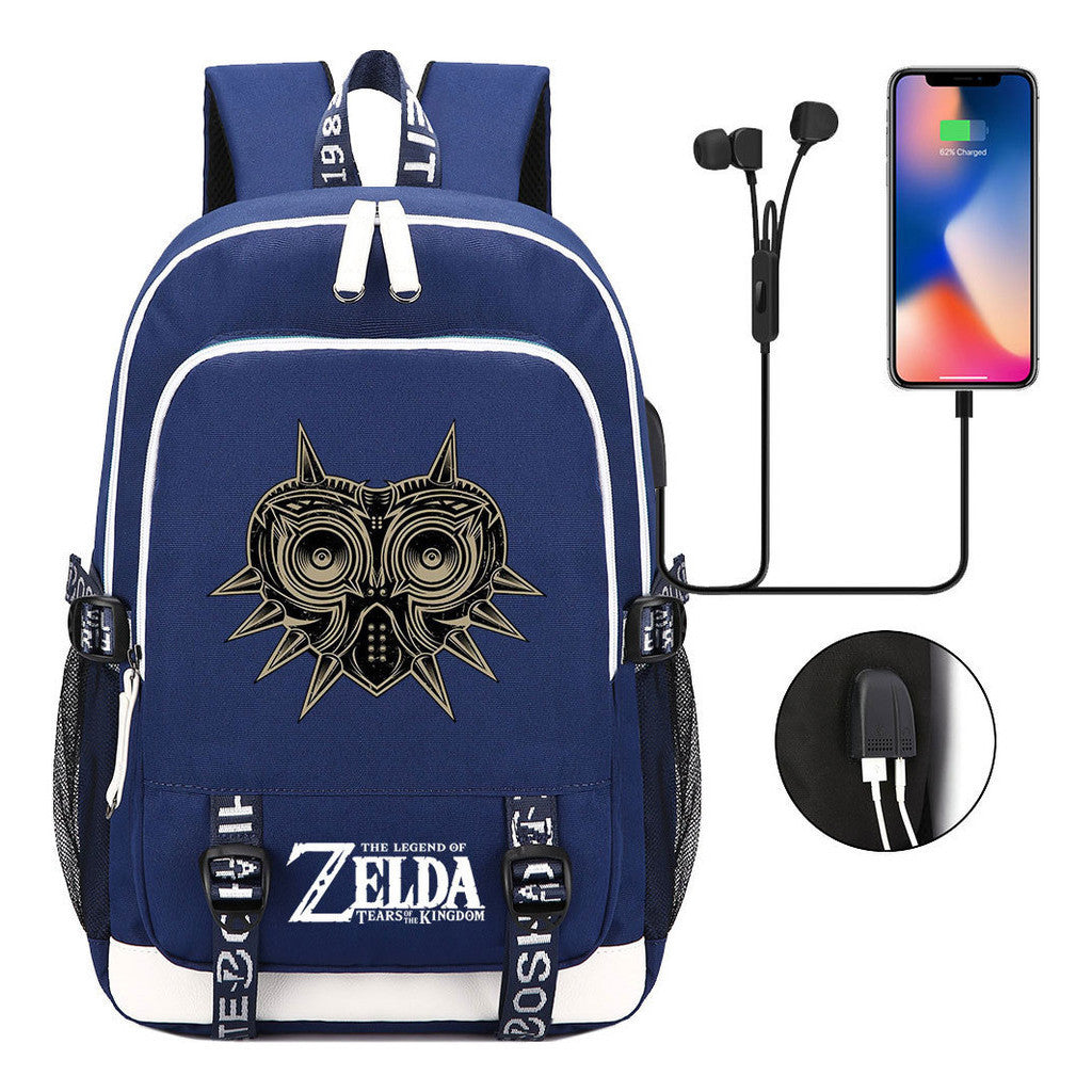 Usb Youth Student Backpack For Men And Women's Leisure Sports Backpack