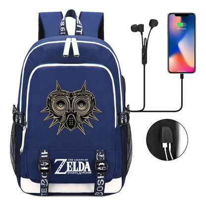 Usb Youth Student Backpack For Men And Women's Leisure Sports Backpack