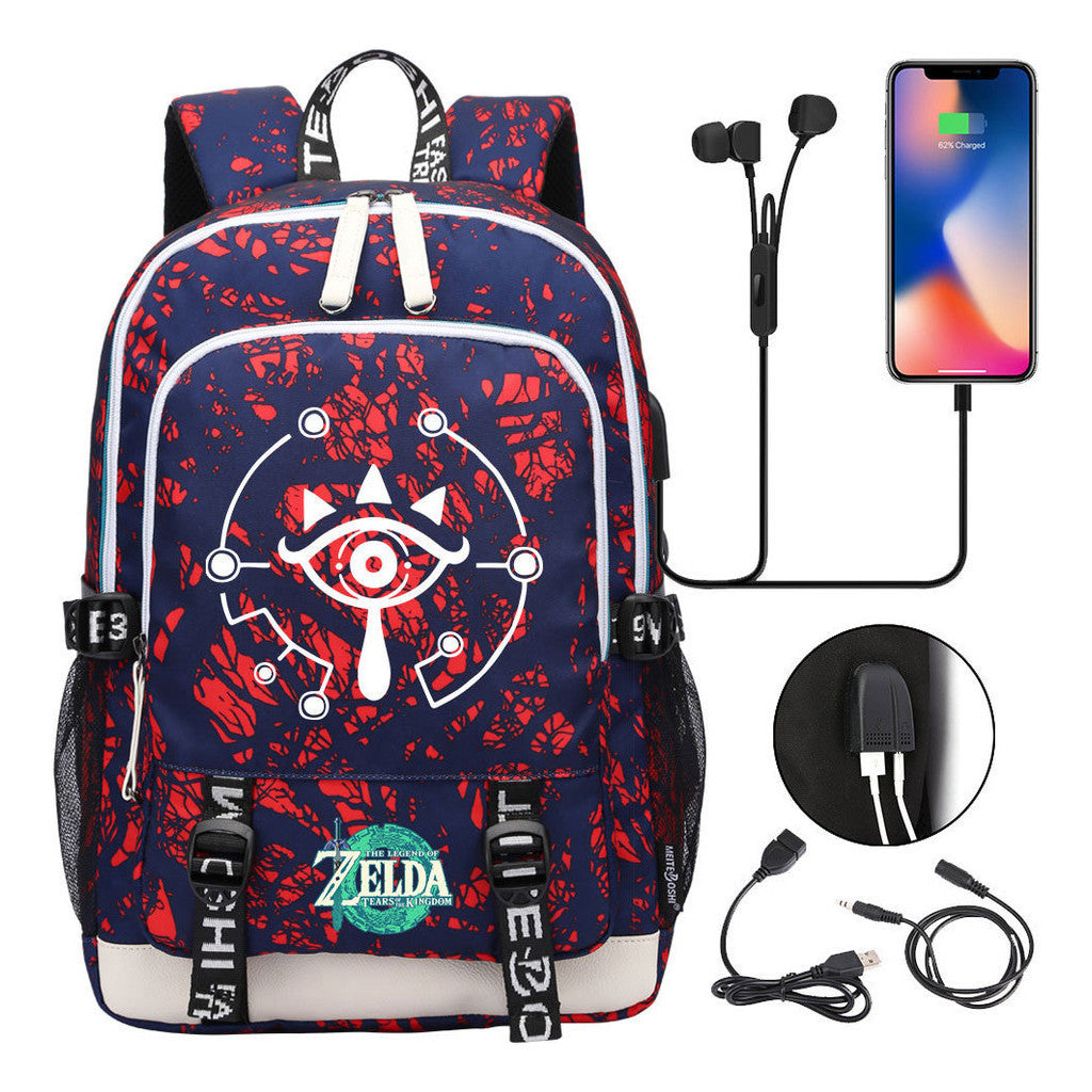 Usb Student Backpack For Men And Women's Leisure Sports Backpack