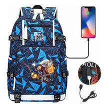 Anime Owl Magic Print Youth Student School Bag Backpack Leisure Travel Backpack