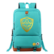 Golden Printed Youth Student Backpack, Travel Bag, Men's And Women's Backpack